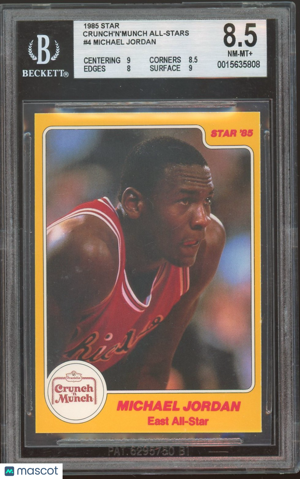 1985 Star Crunch'n'Munch All-Stars Michael Jordan ! #4 BGS 8.5