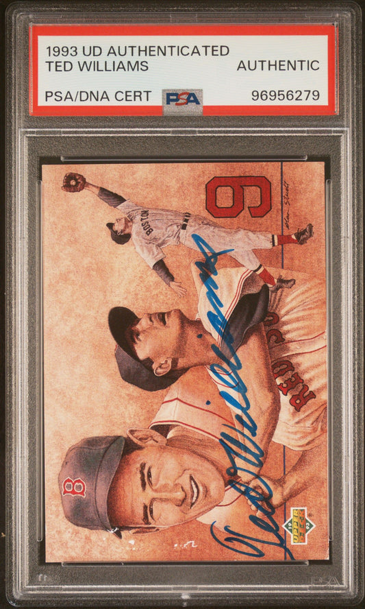 1993 TED WILLIAMS UD AUTHENTICATED PSA/DNA AUTHENTIC