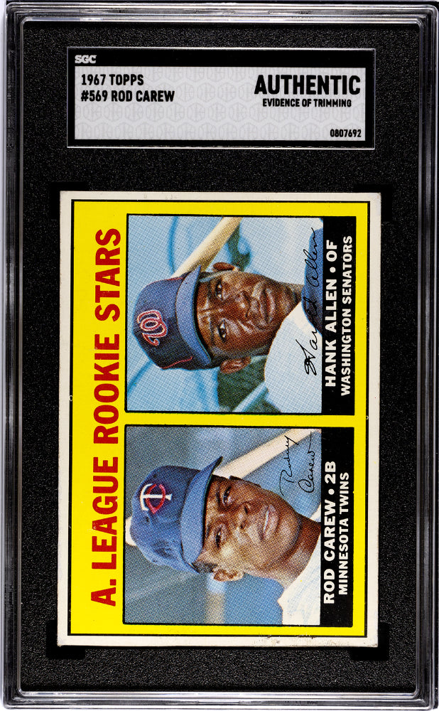 1967 TOPPS ROD CAREW #569 SGC AUTHENTIC