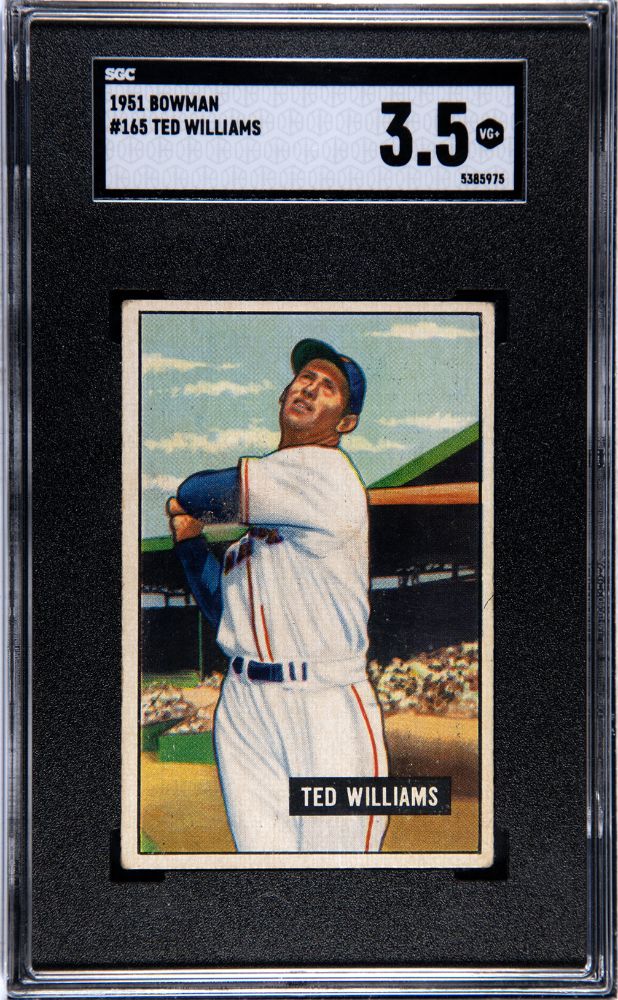 1951 BOWMAN TED WILLIAMS #165 SGC 3.5