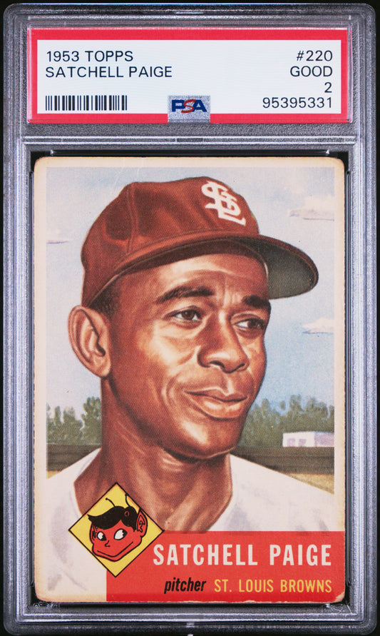 1953 TOPPS SATCHELL PAIGE #220 PSA 2