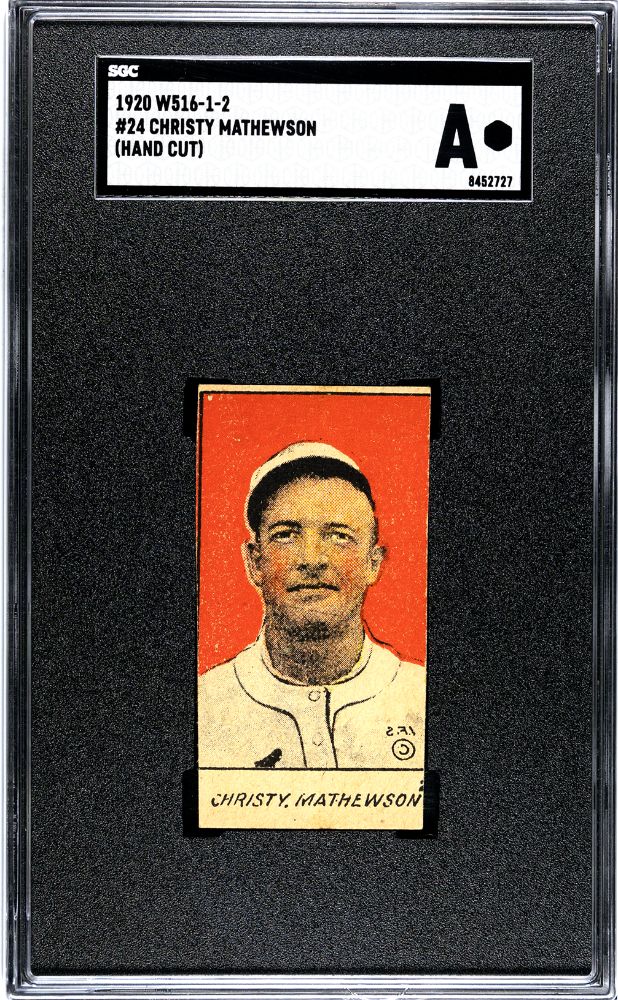 1920 CHRISTY MATHEWSON W516-1-2 #24 SGC AUTHENTIC