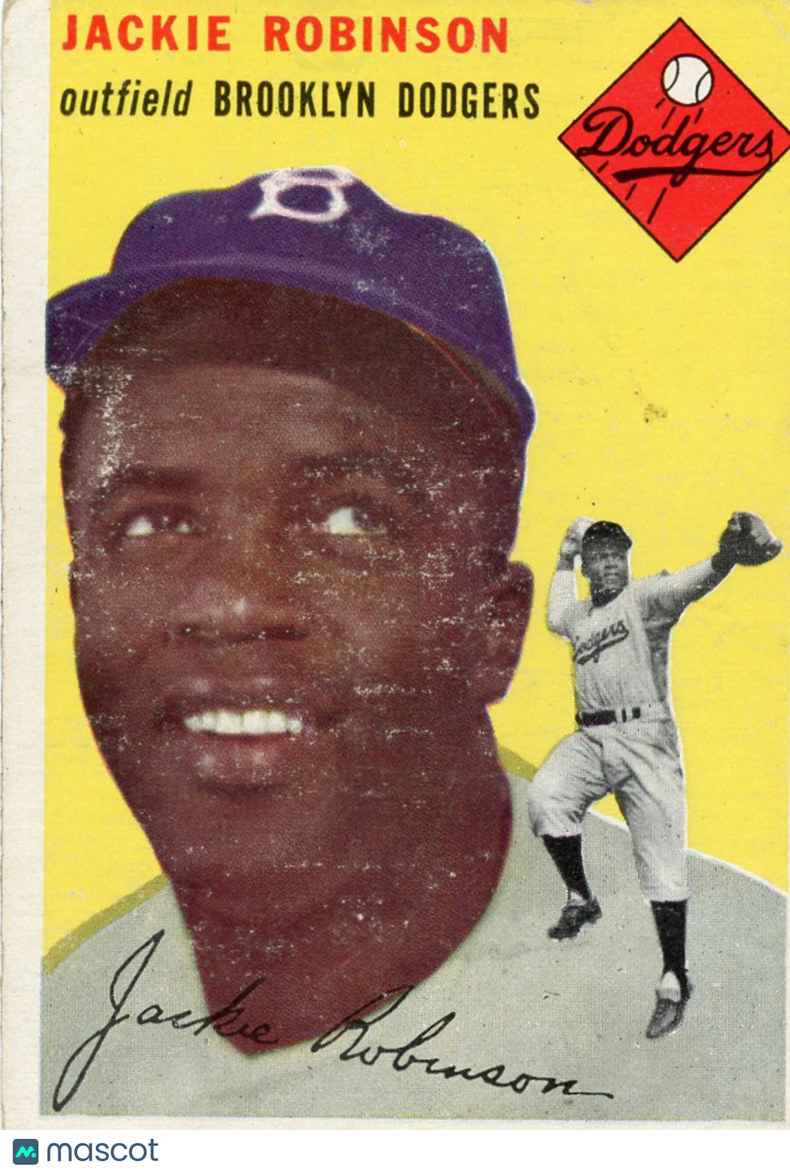 1954 Topps Jackie Robinson #10