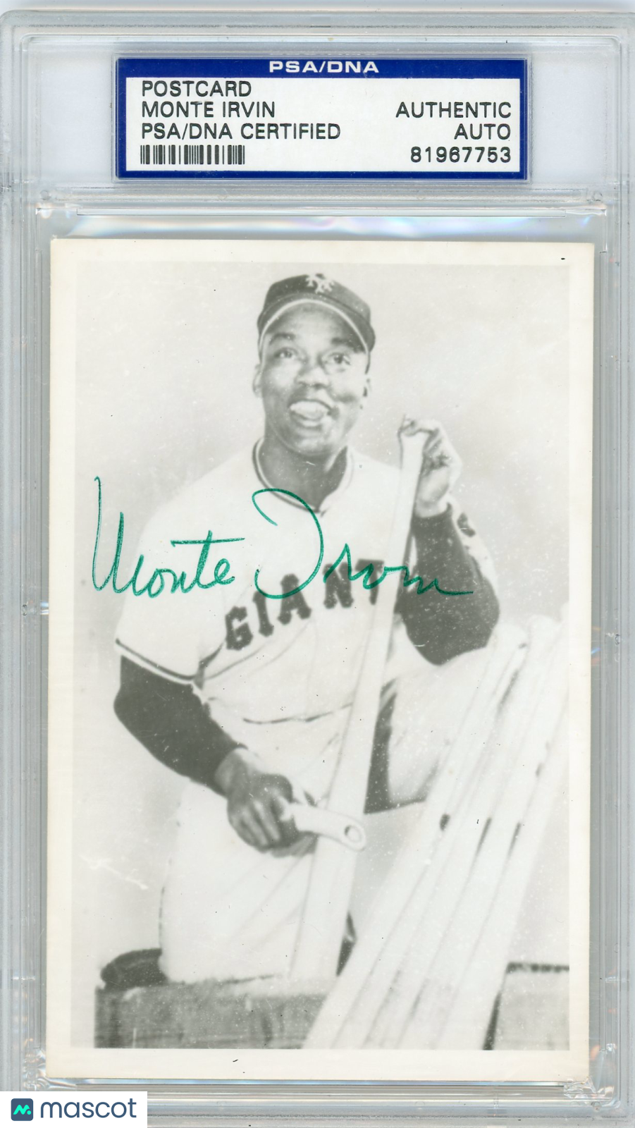 1956 Monte Irvin PSA A Auto A
