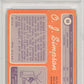 1975 O. J. Simpson PSA A Auto 10