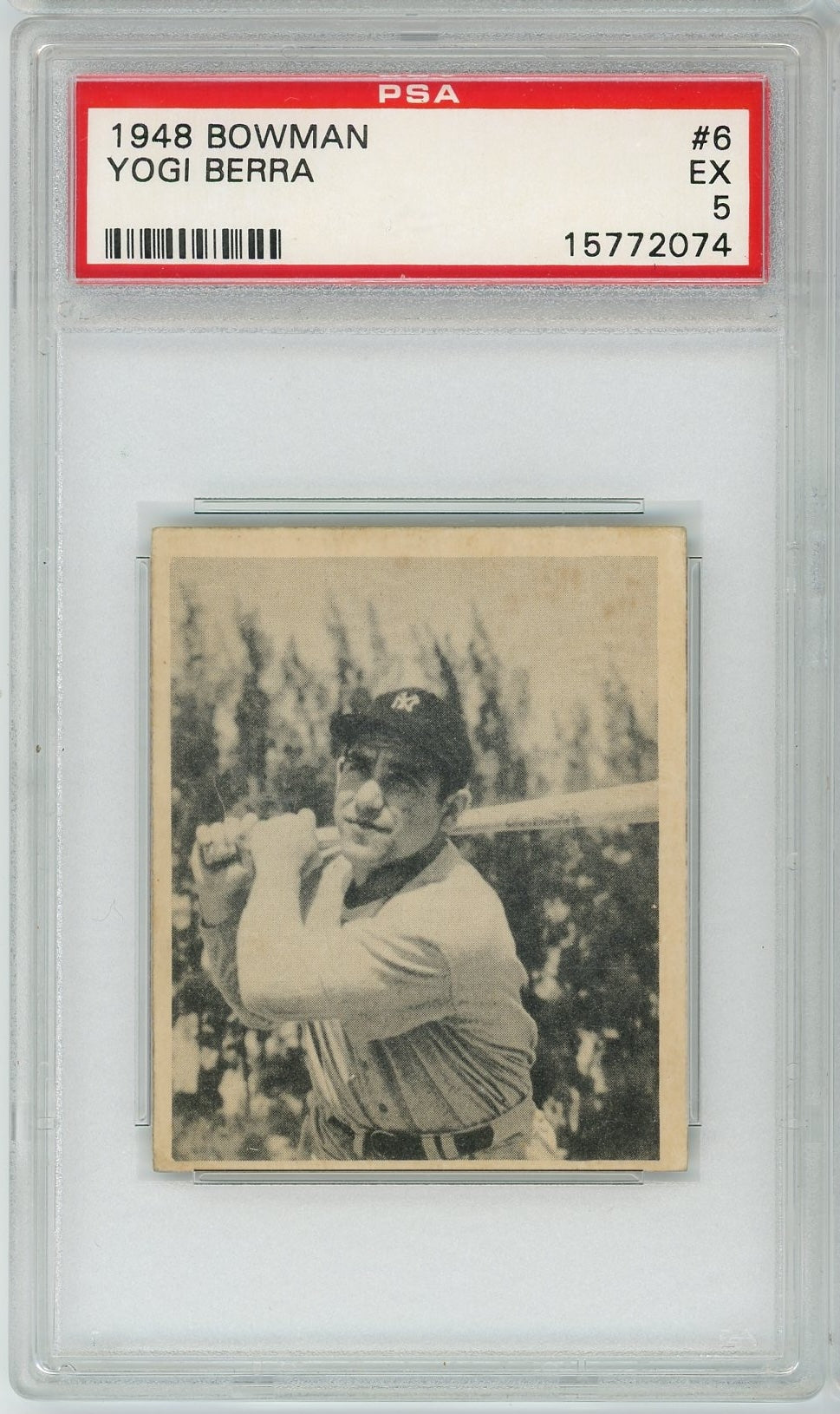 1948 Bowman Yogi Berra #6 PSA 5