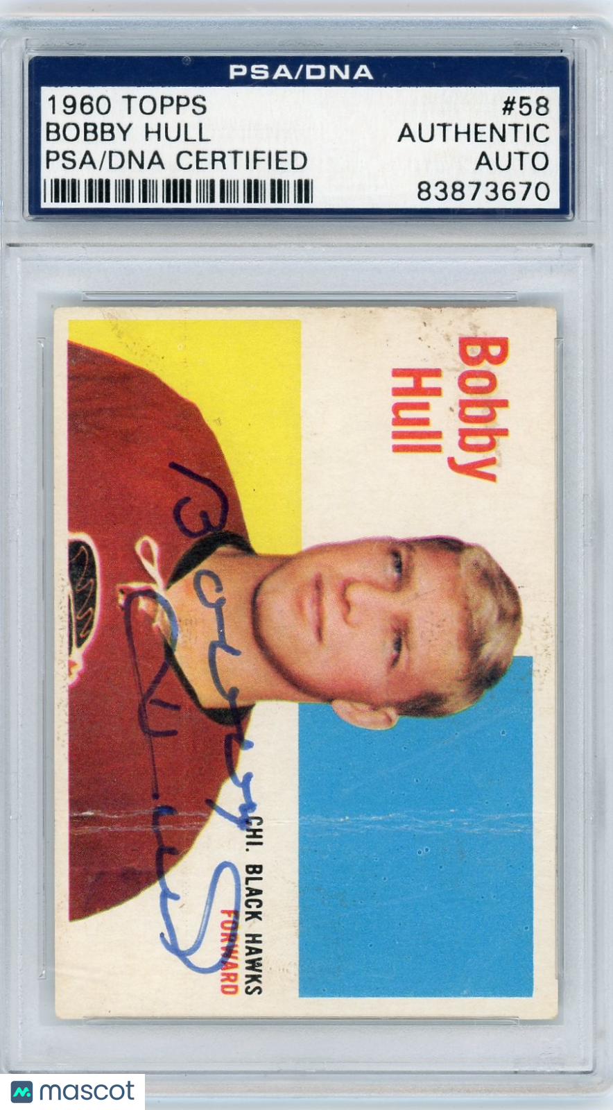 1960 Bobby Hull PSA A Auto A