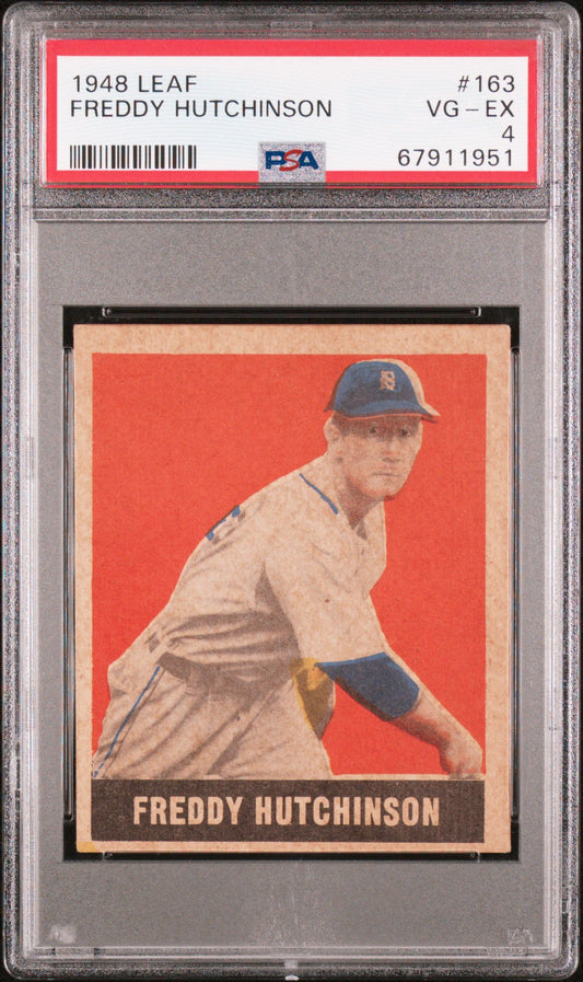 1948 LEAF FREDDY HUTCHINSON #163 PSA 4