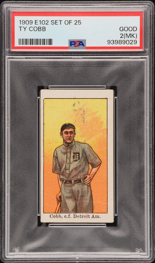 1909 TY COBB E102 SET OF 25 PSA 2