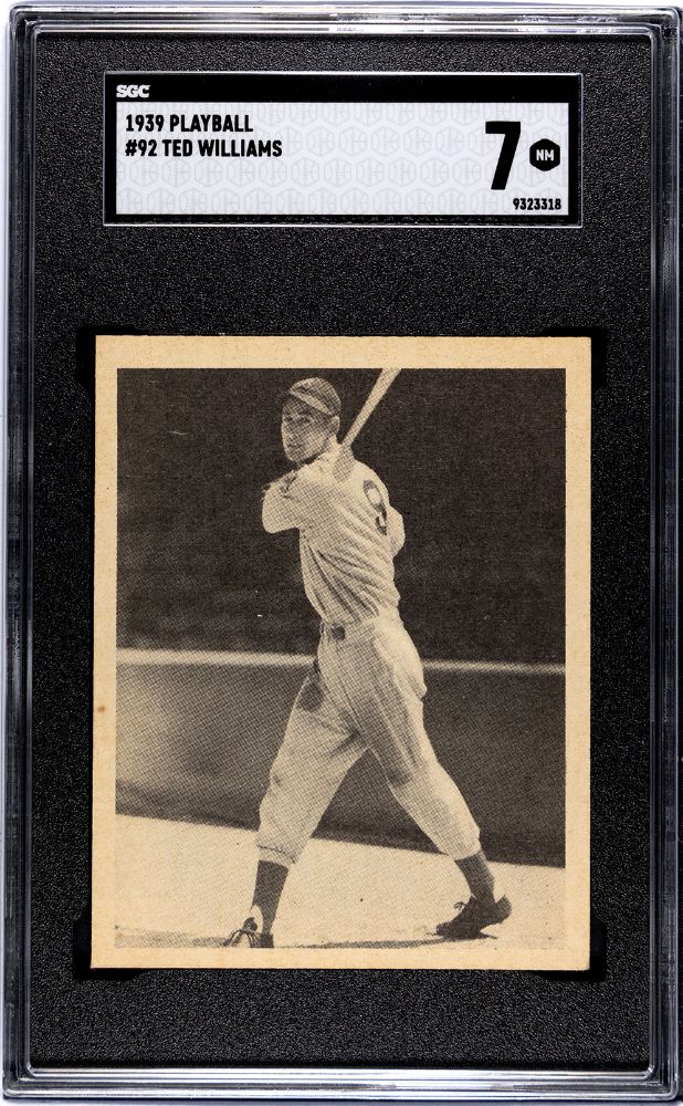 1939 TED WILLIAMS PLAYBALL #92 SGC 7