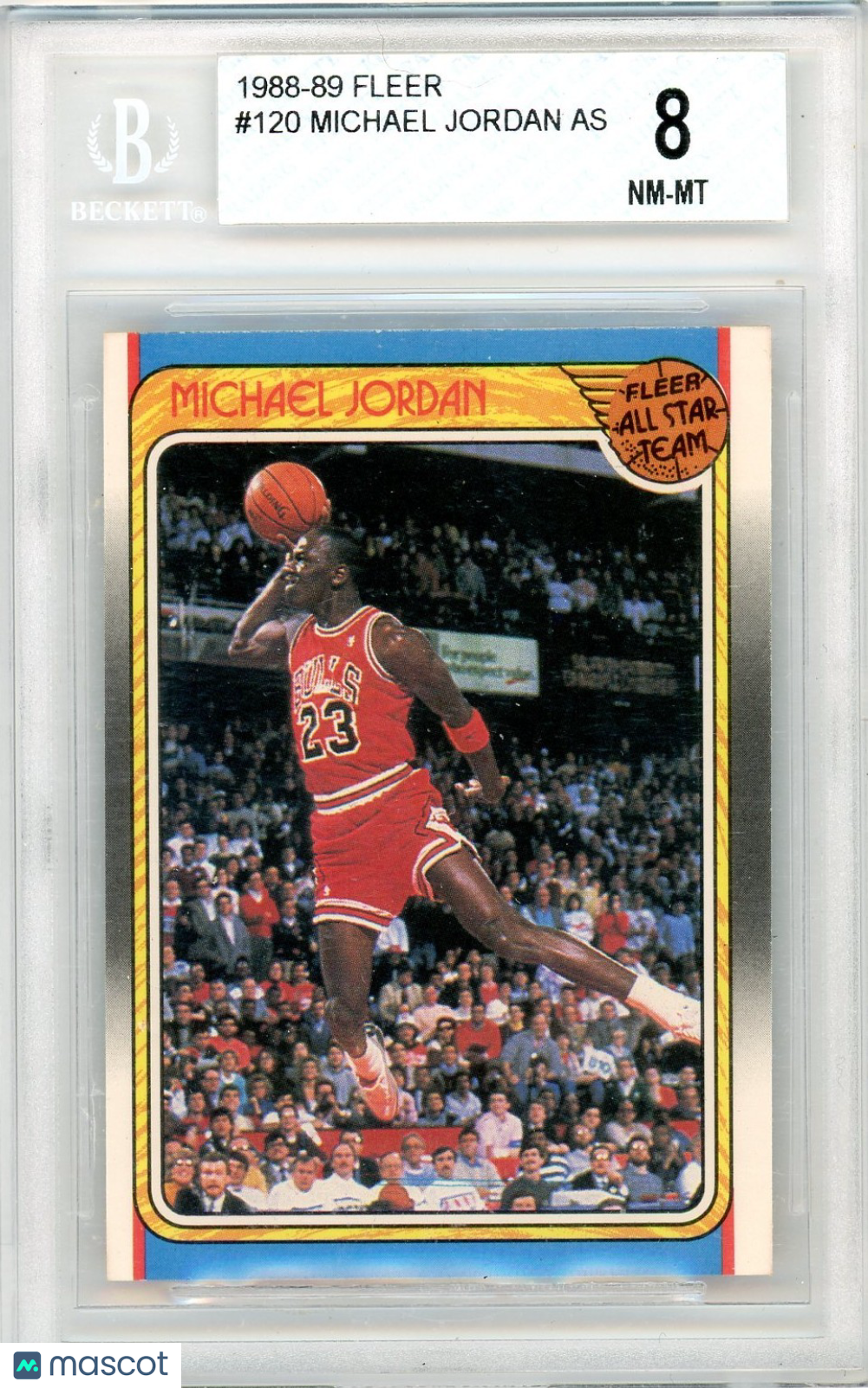 1988 Fleer Michael Jordan AS #120 BGS 8