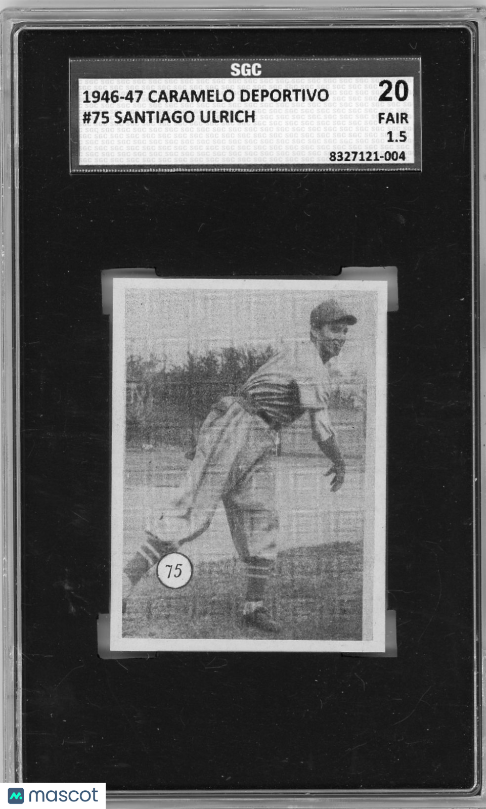 1946 Caramelo Deportivo Santiago Ulrich #75 SGC 1.5