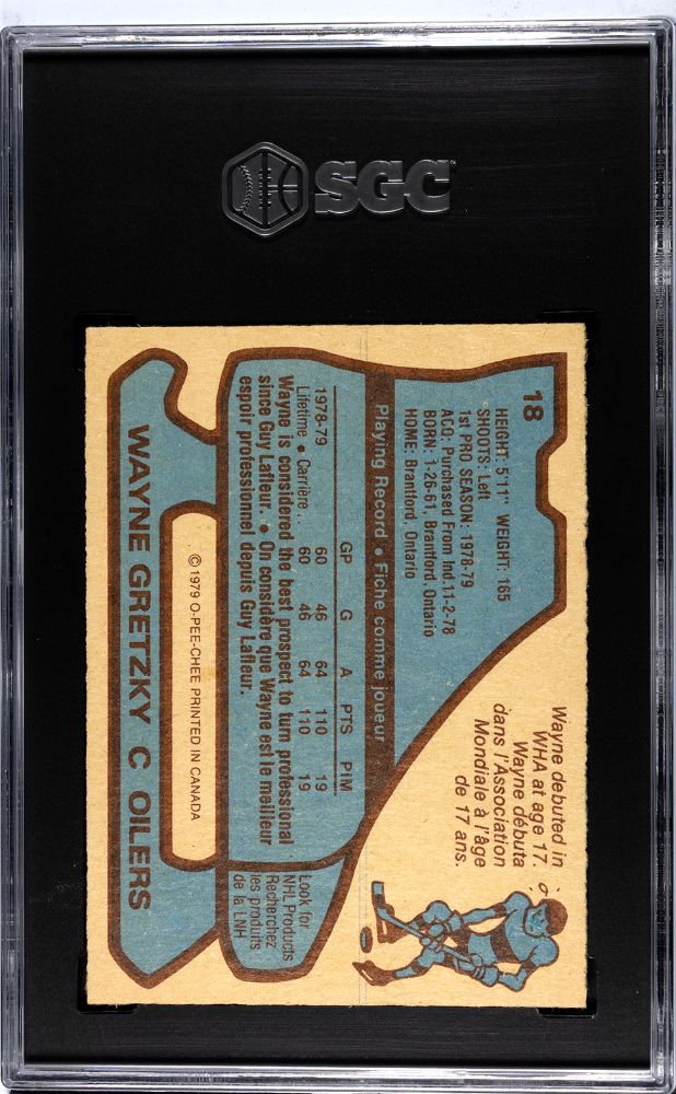 1979-80 O-PEE-CHEE WAYNE GRETZKY #18 SGC AUTHENTIC