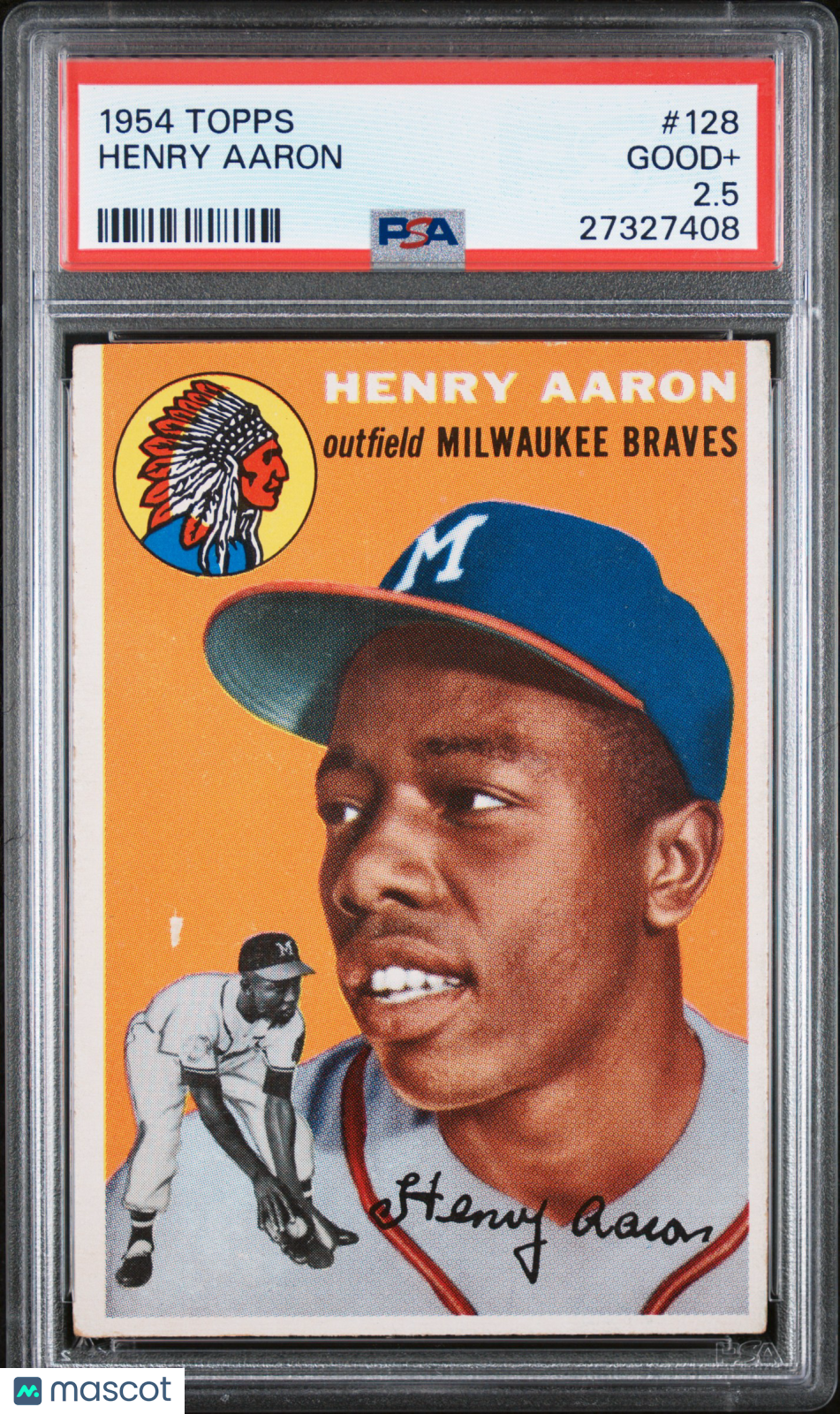1954 Topps Henry Aaron #128 PSA 2.5