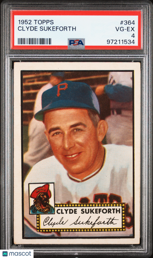 1952 Topps Clyde Sukeforth #364 PSA 4