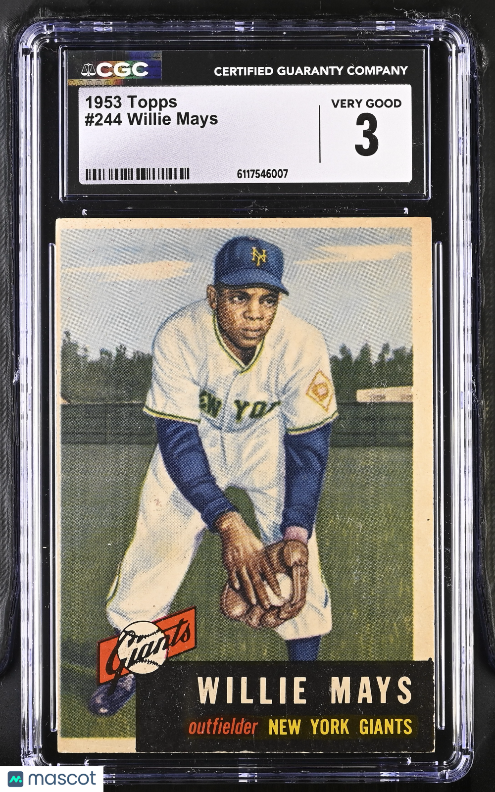 1953 Topps Willie Mays #244 CGC 3