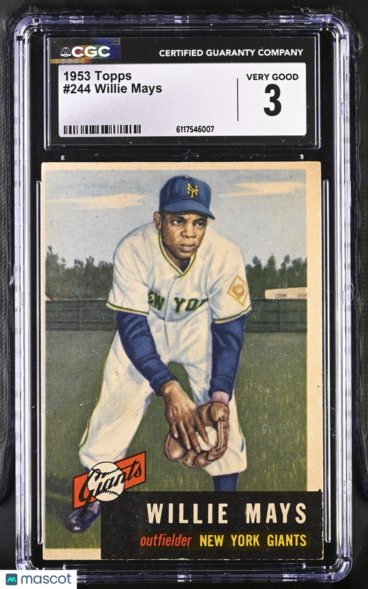 1953 Topps Willie Mays #244 CGC 3