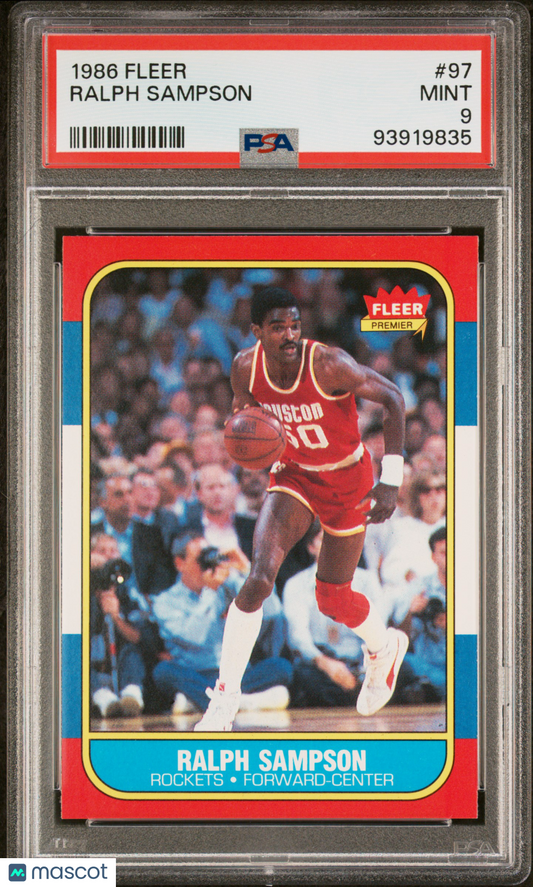 1986 Fleer Ralph Sampson #97 PSA 9