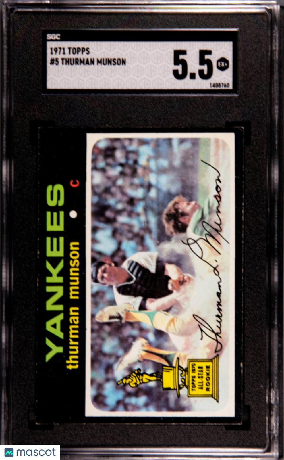 1971 Topps Thurman Munson #5 SGC 5.5