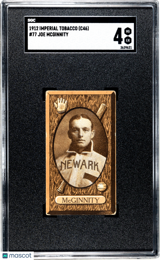 1912 Imperial Tobacco C46 (C46) Joe Mcginnity #77 SGC 4