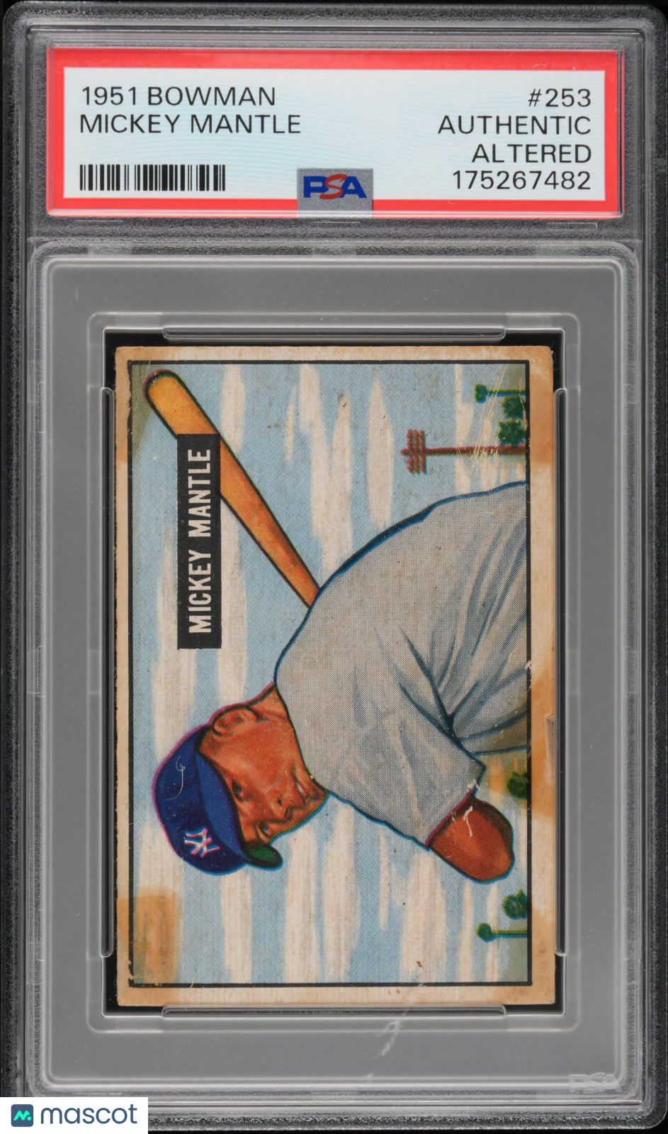 1951 Bowman Mickey Mantle #253 PSA A