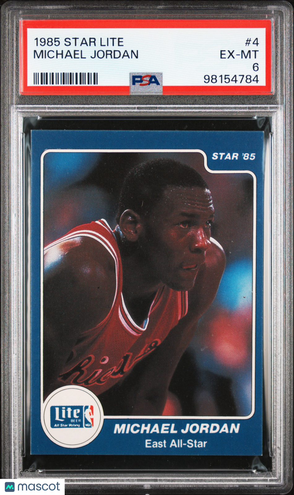 1985 Star Lite Michael Jordan #4 PSA 6