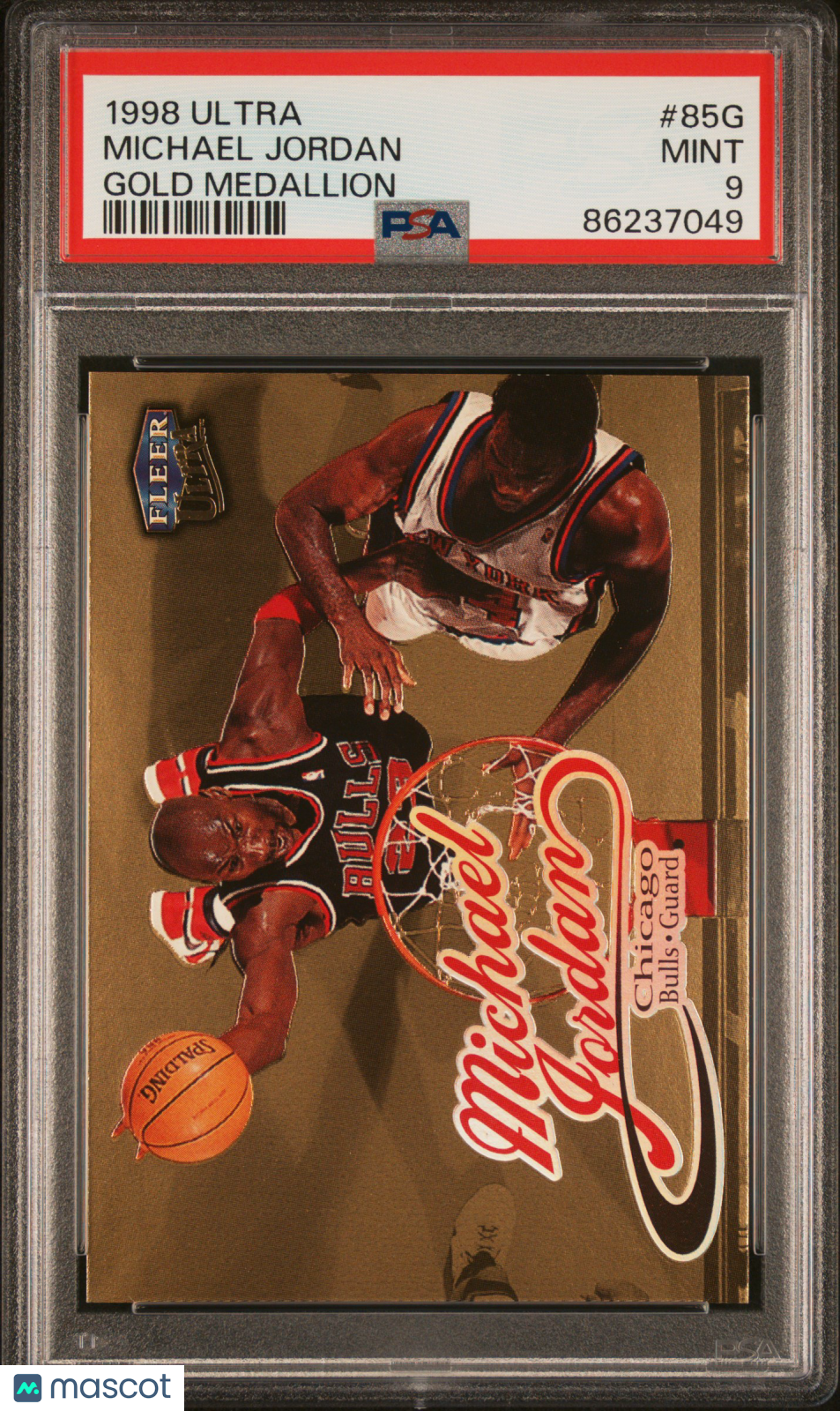 1998 Ultra Michael Jordan #85G Gold Medallion PSA 9