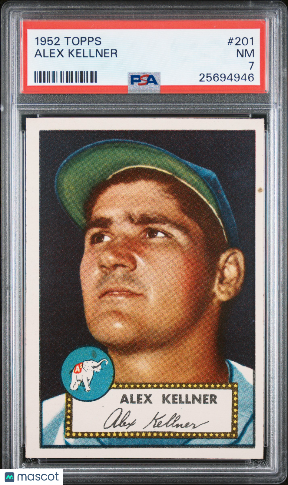 1952 Topps Alex Kellner #201 PSA 7
