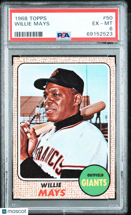 1968 Topps Willie Mays #50 PSA 6