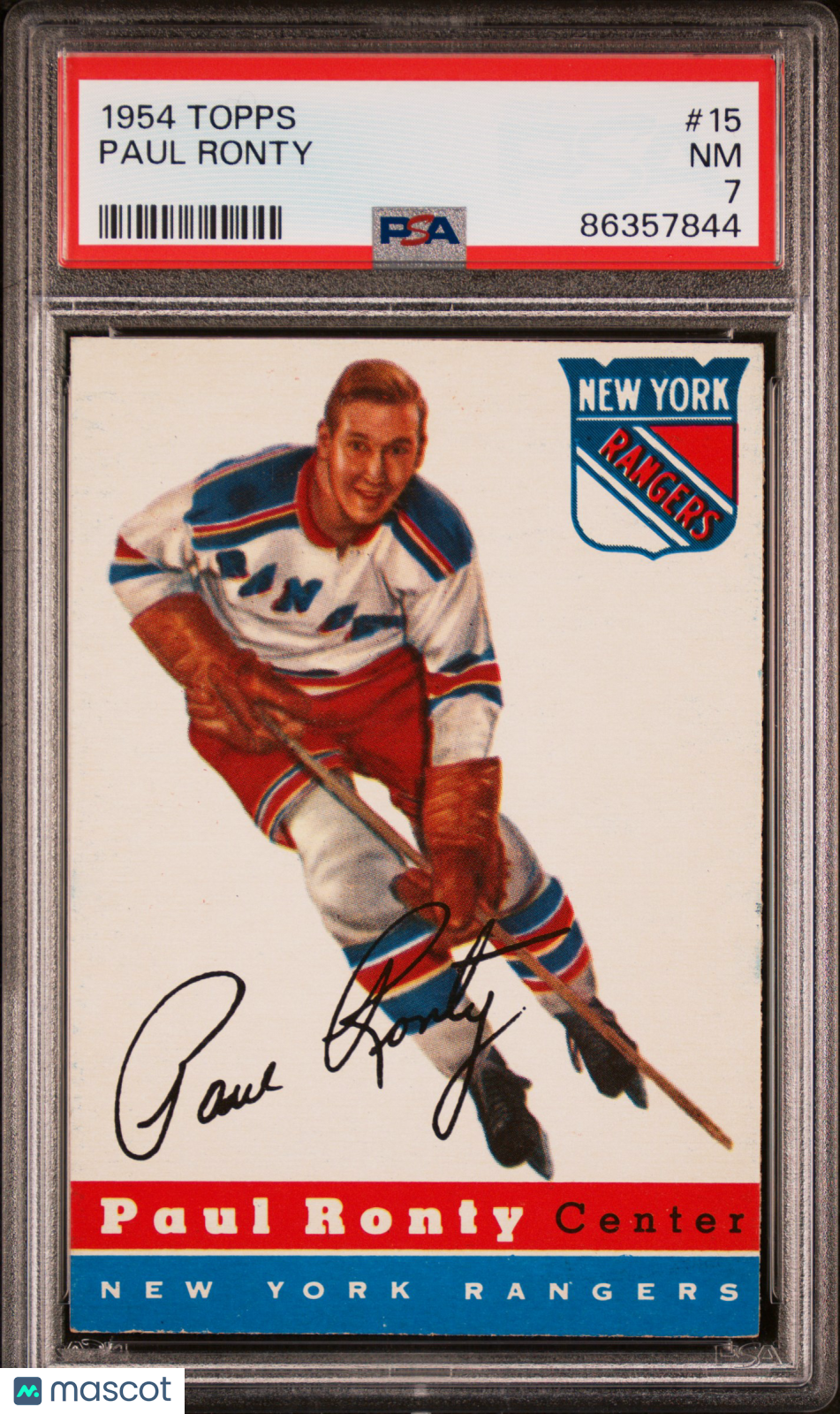 1954 Topps Paul Ronty #15 PSA 7