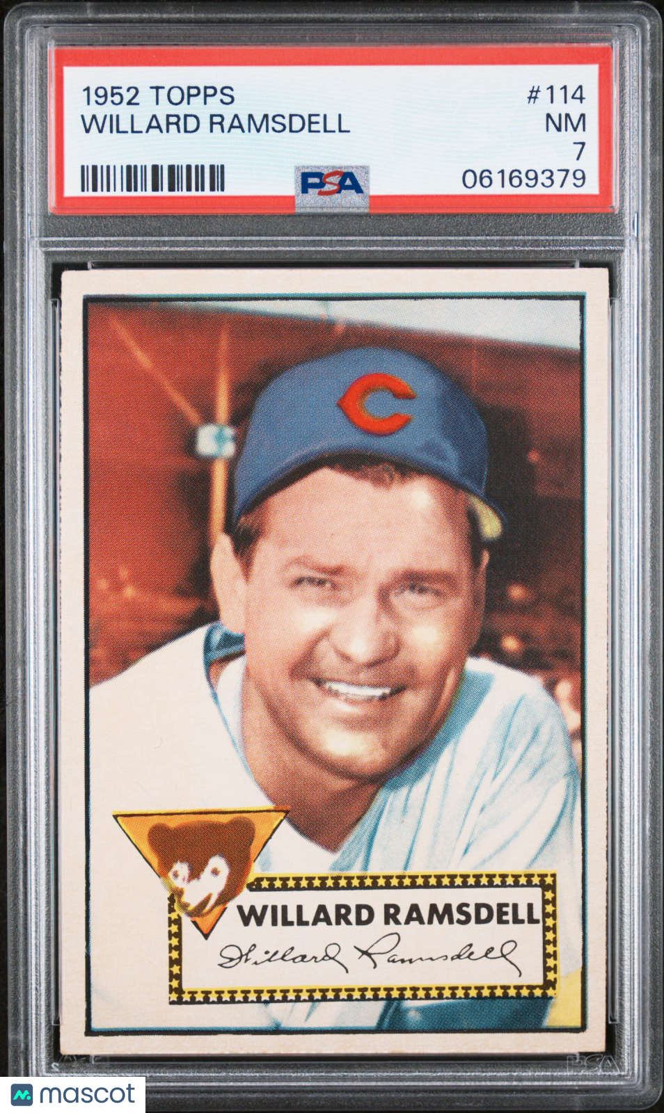 1952 Topps Willard Ramsdell #114 PSA 7