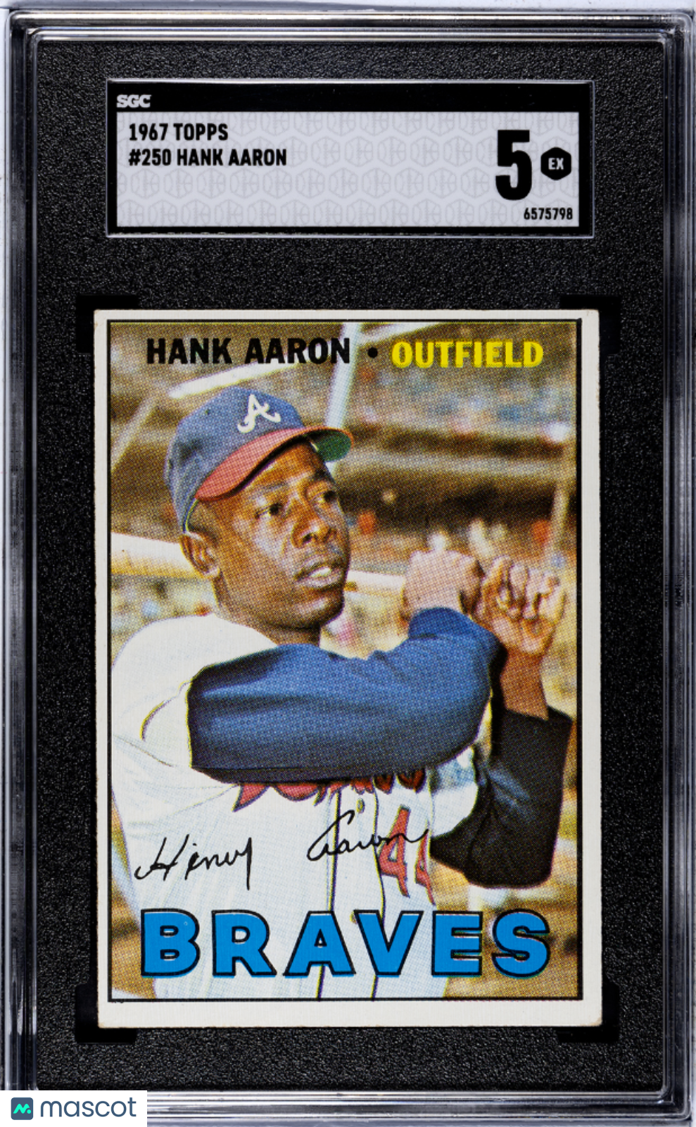 1967 Topps Hank Aaron #250 SGC 5