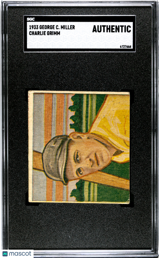 1933 George C. Miller Charlie Grimm SGC A