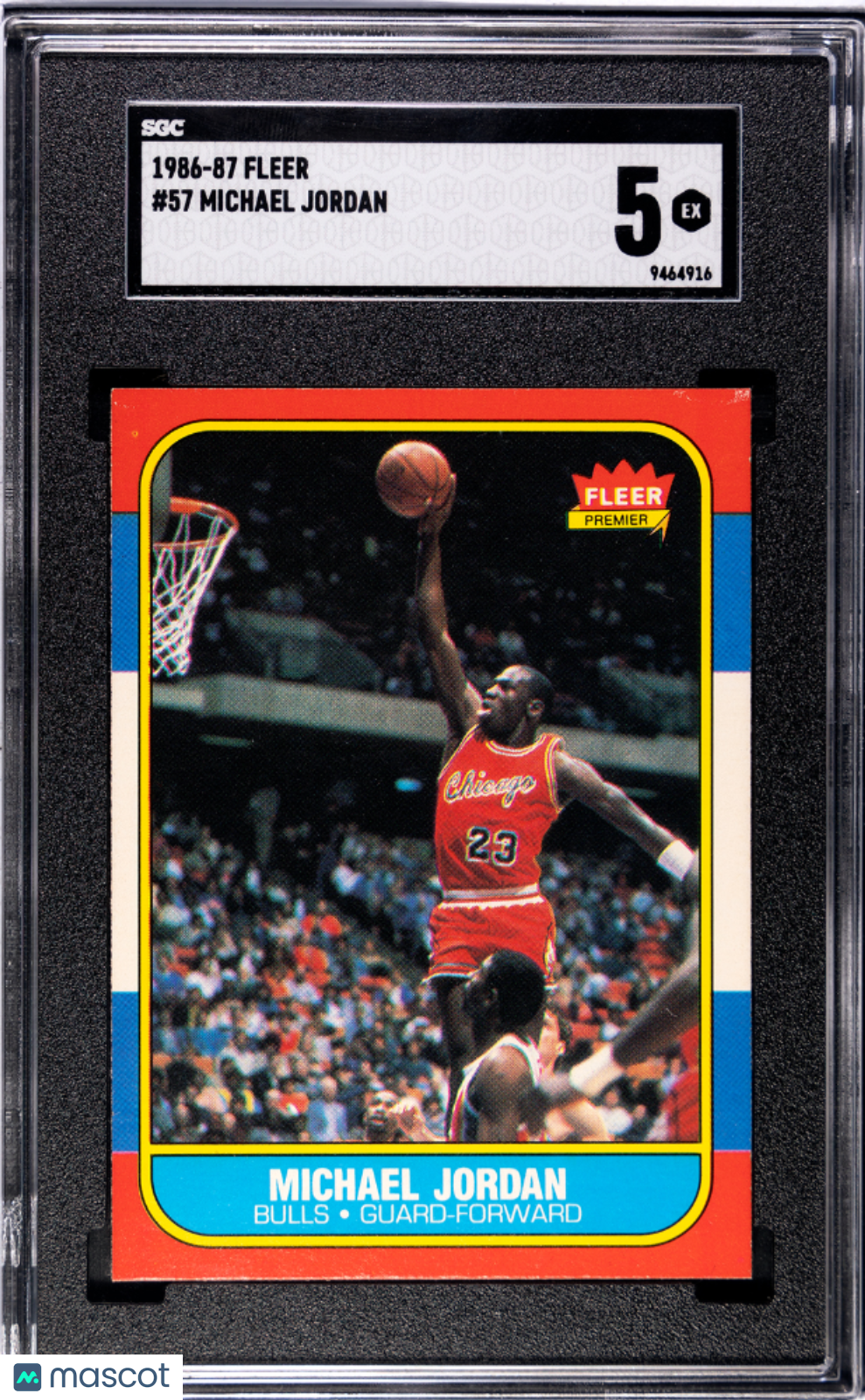 1986 Fleer Michael Jordan #57 SGC 5