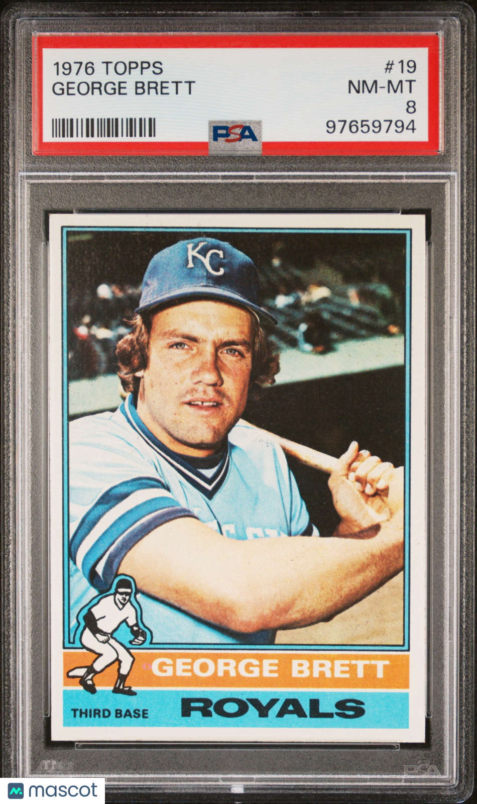 1976 Topps George Brett #19 PSA 8