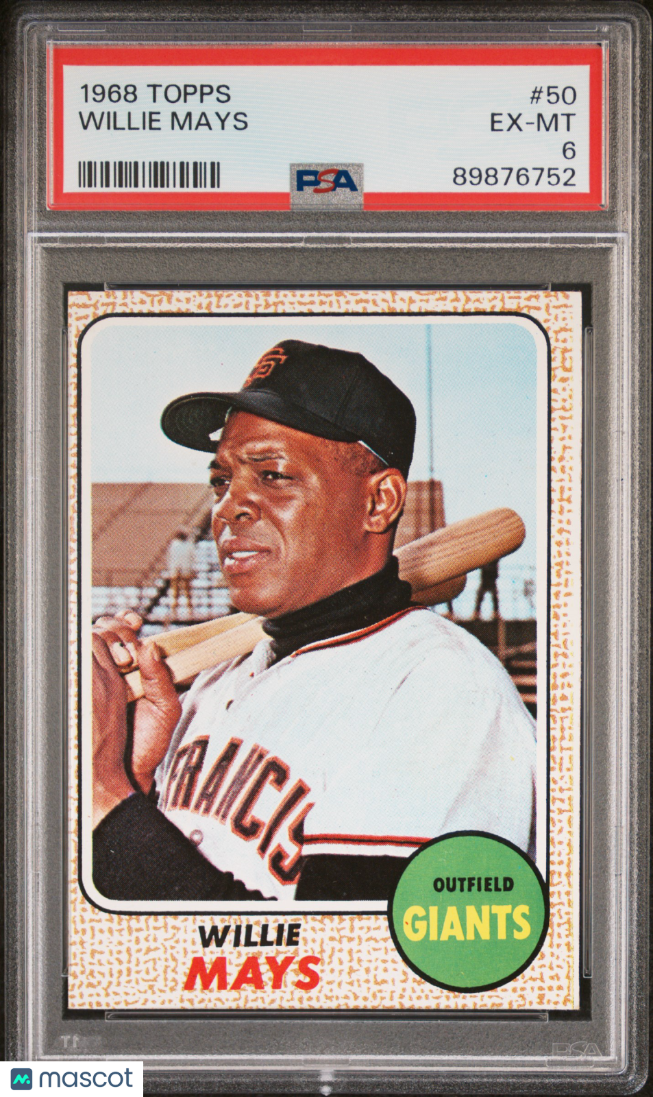 1968 Topps Willie Mays #50 PSA 6