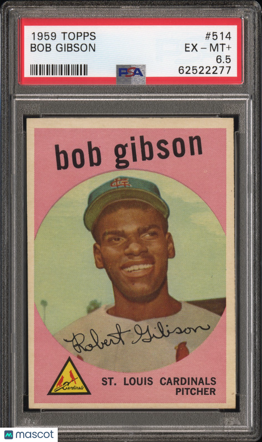 1959 Topps Bob Gibson #514 PSA 6.5