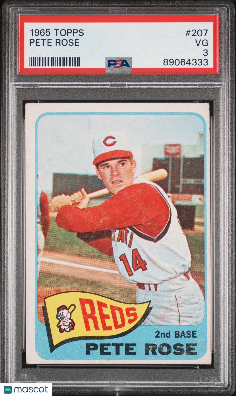1965 Topps Pete Rose #207 PSA 3