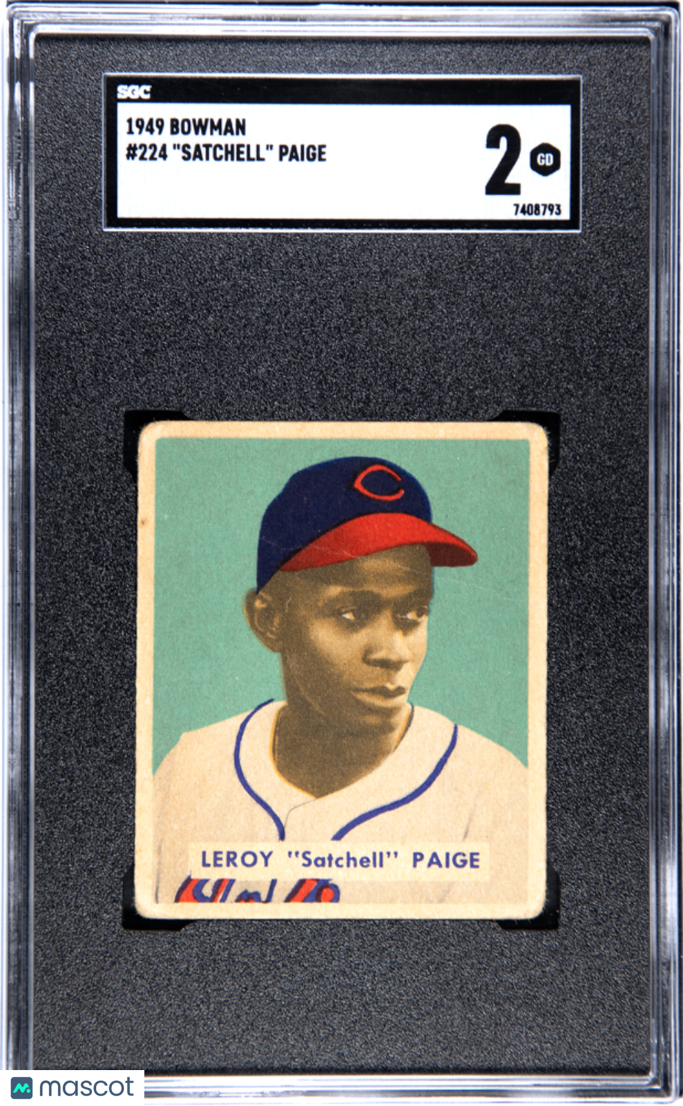 1949 Bowman Satchell Paige #224 SGC 2