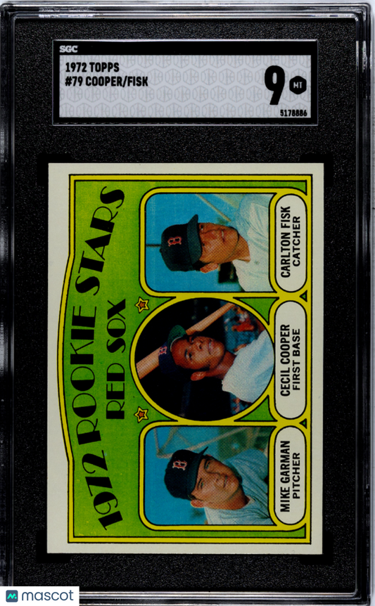 1972 Topps Fisk Cooper #79 SGC 9