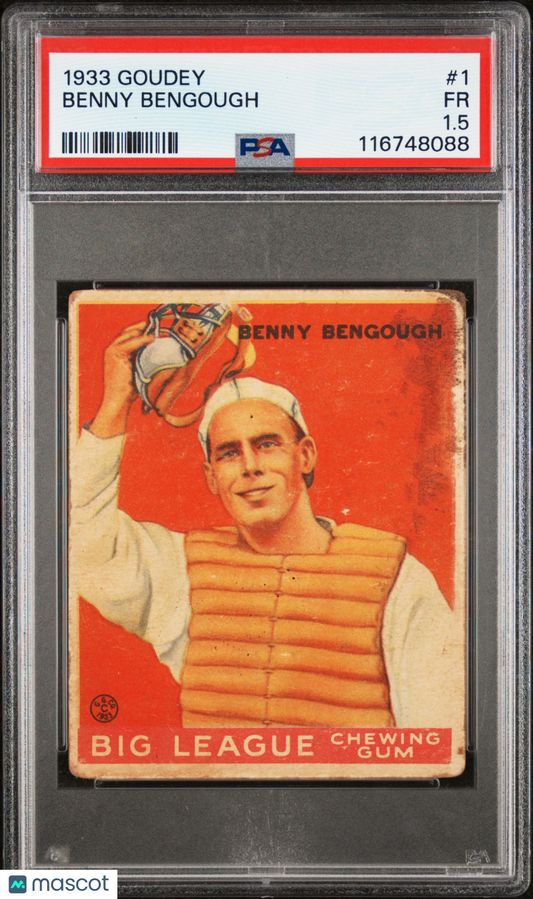 1933 Goudey Benny Bengough #1 PSA 1.5