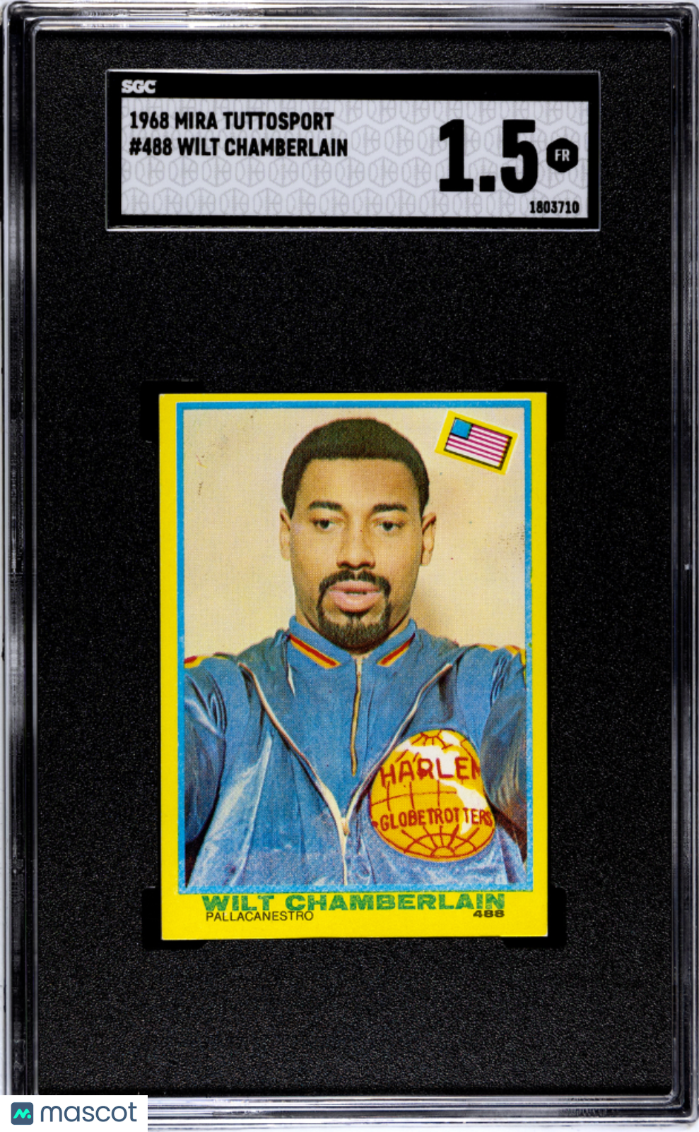 1968 Mira Tuttosport Wilt Chamberlain #488 SGC 1.5