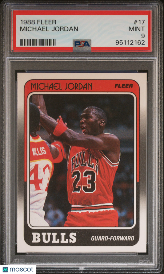1988 Fleer Michael Jordan #17 PSA 9