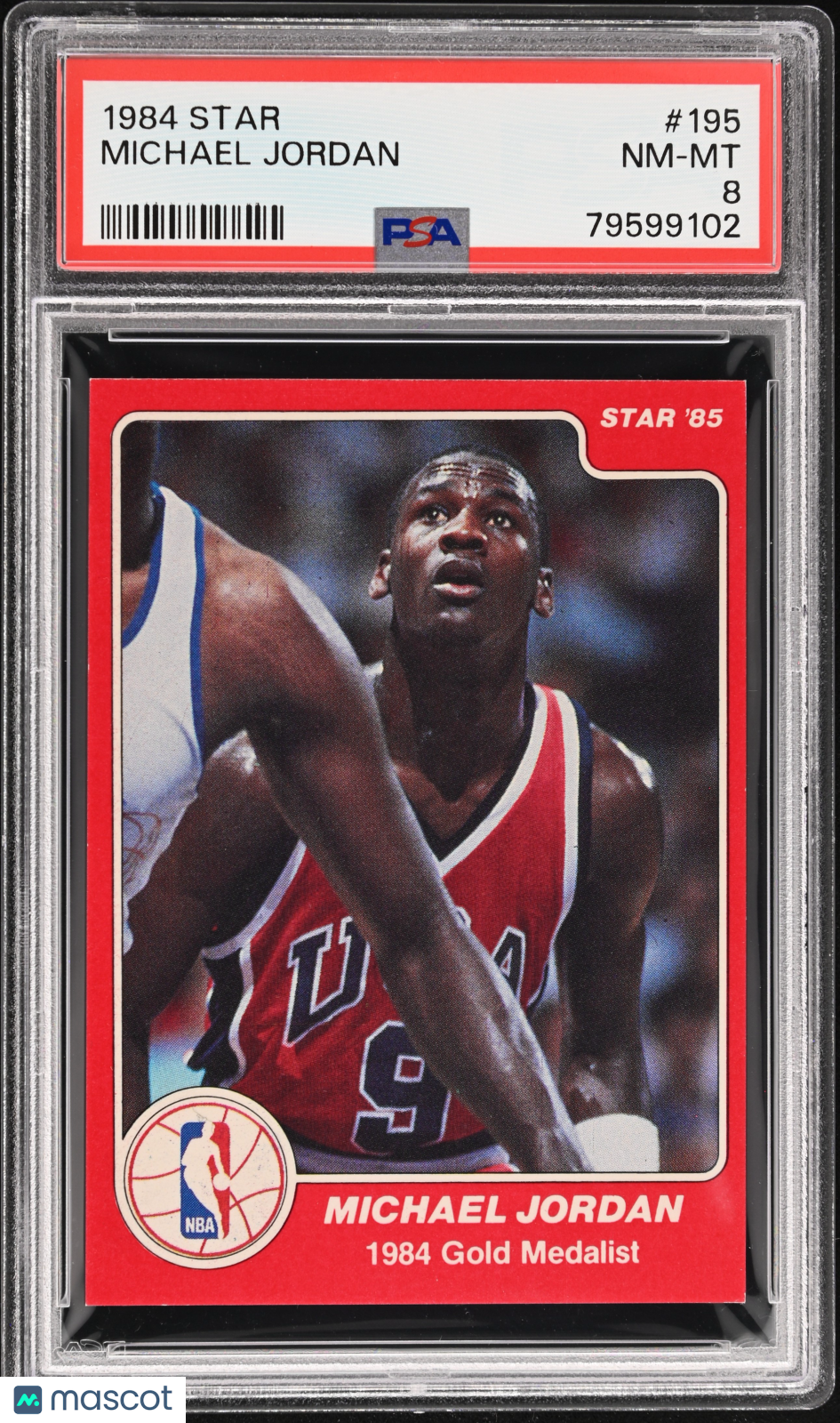 1984 Star Michael Jordan #195 PSA 8