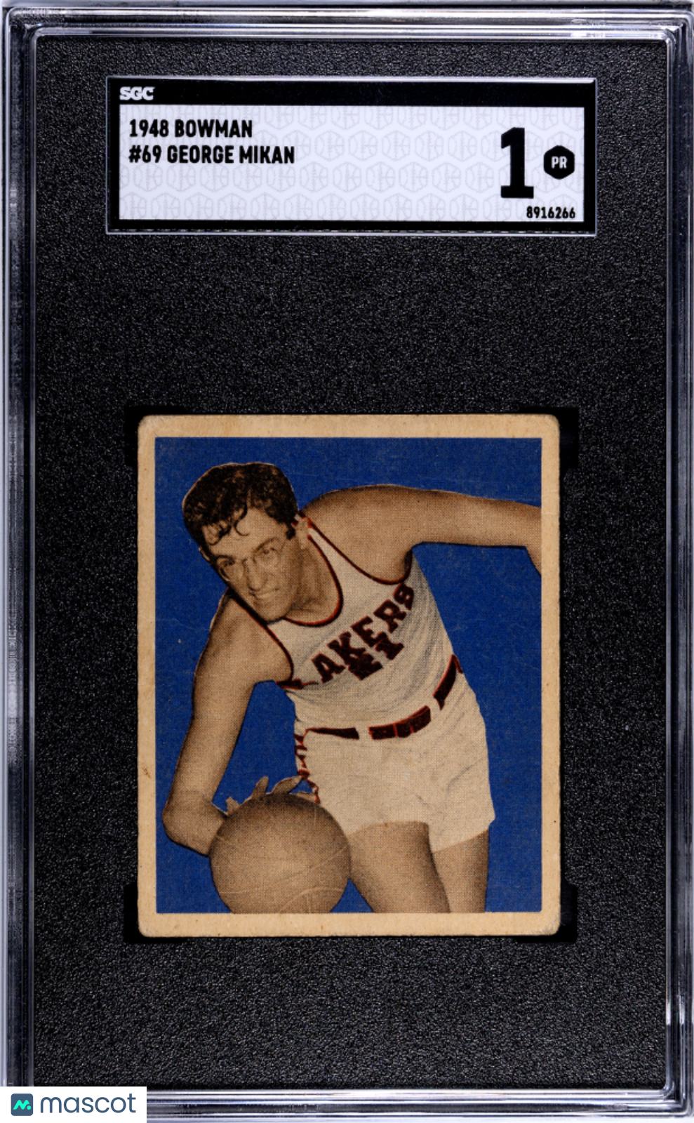 1948 Bowman George Mikan #69 SGC 1
