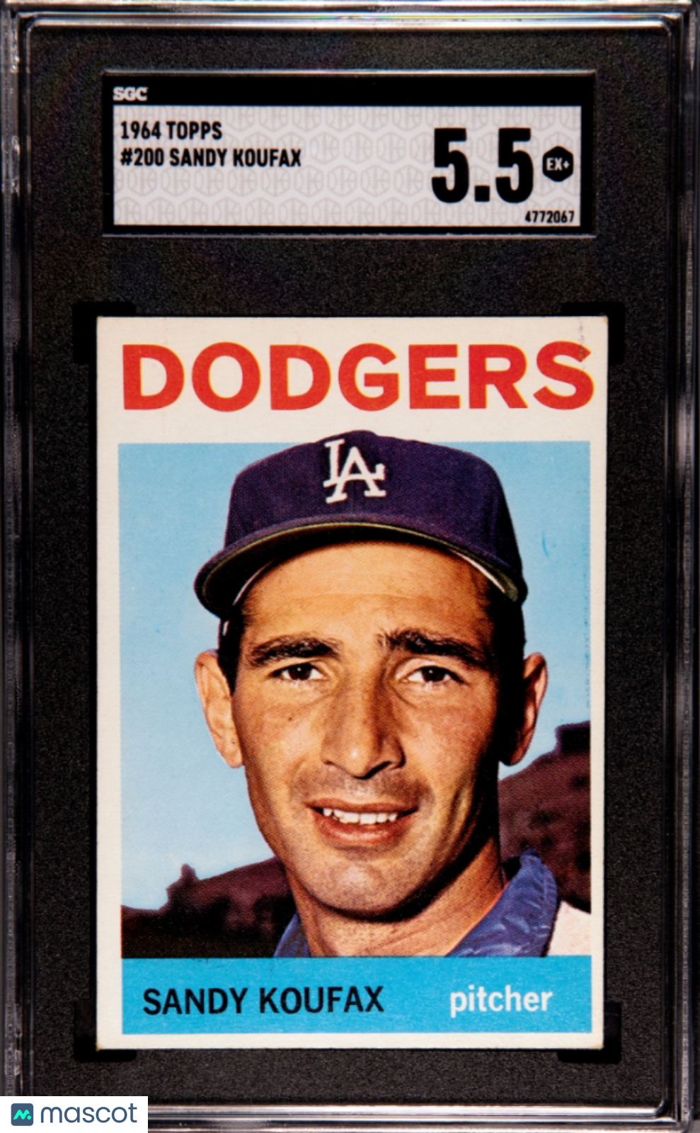 1964 Topps Sandy Koufax #200 SGC 5.5