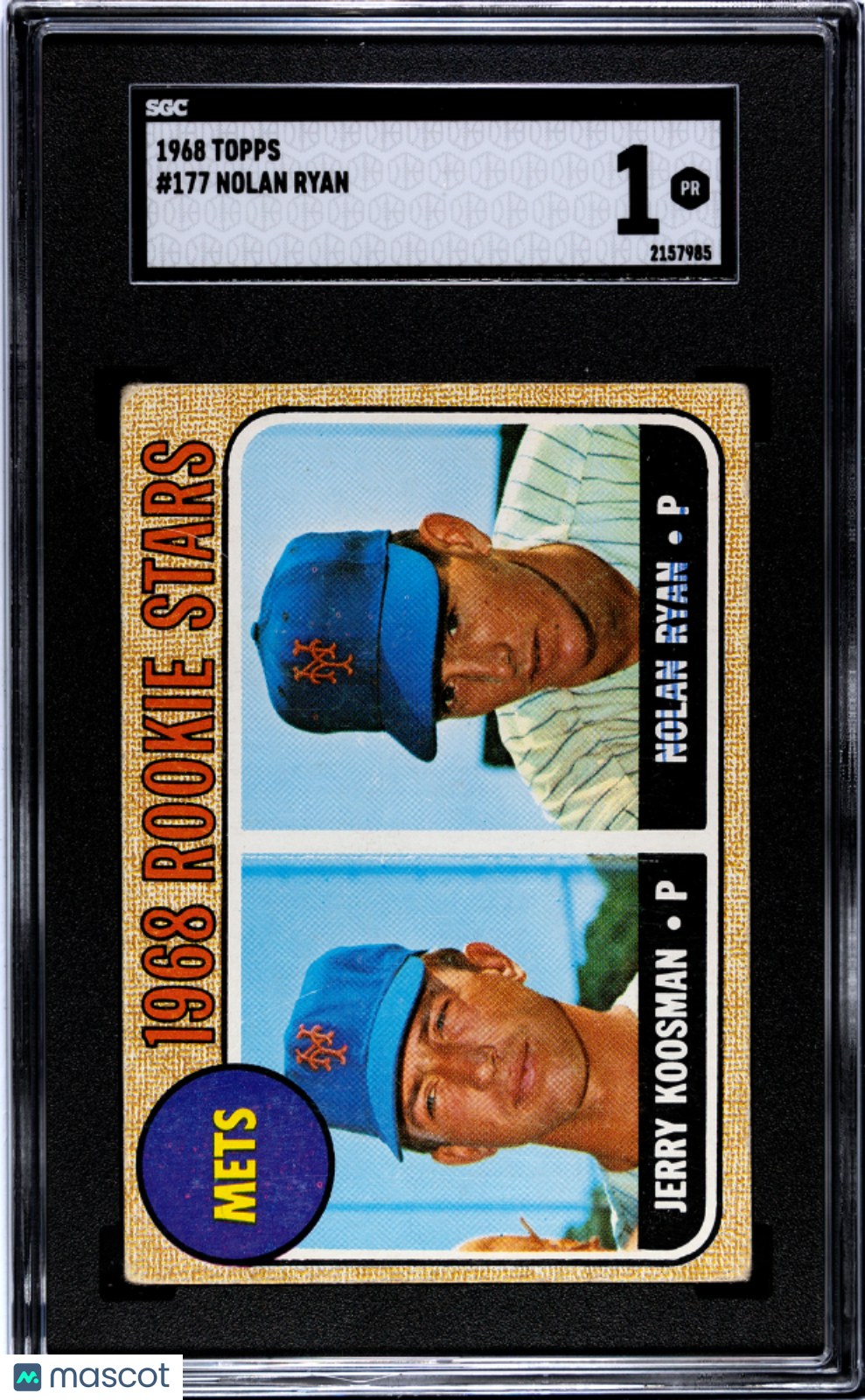 1968 Topps Nolan Ryan #177 SGC 1