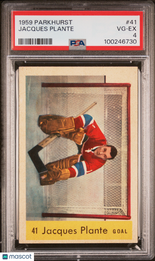 1959 Parkhurst Jacques Plante #41 PSA 4
