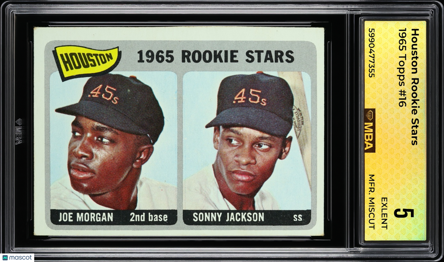 1965 Topps Houston Rookie Stars #16 MBA 5 RC
