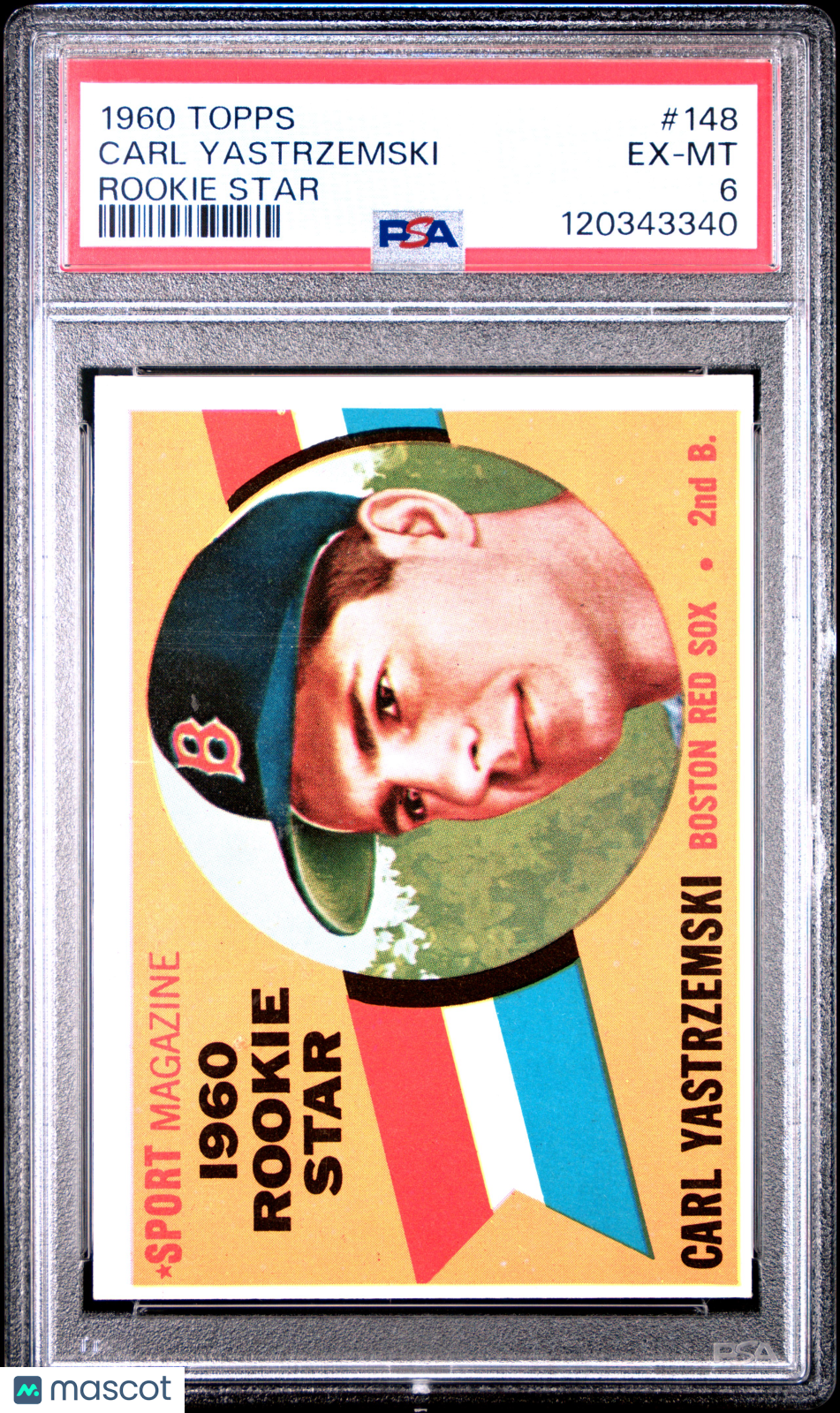 1960 Topps Carl Yastrzemski #148 Rookie Star PSA 6